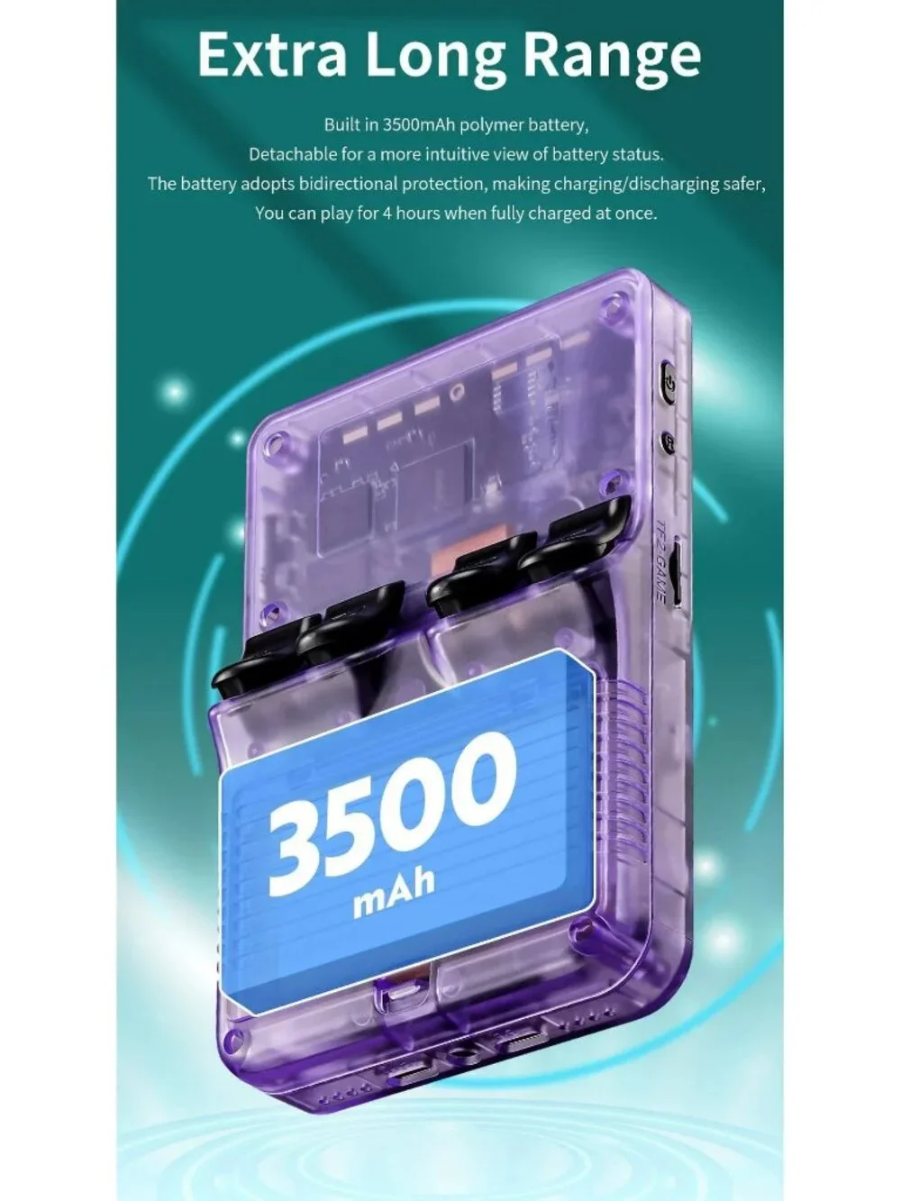 R36S open source handheld game console, large screen, large memory, large batter